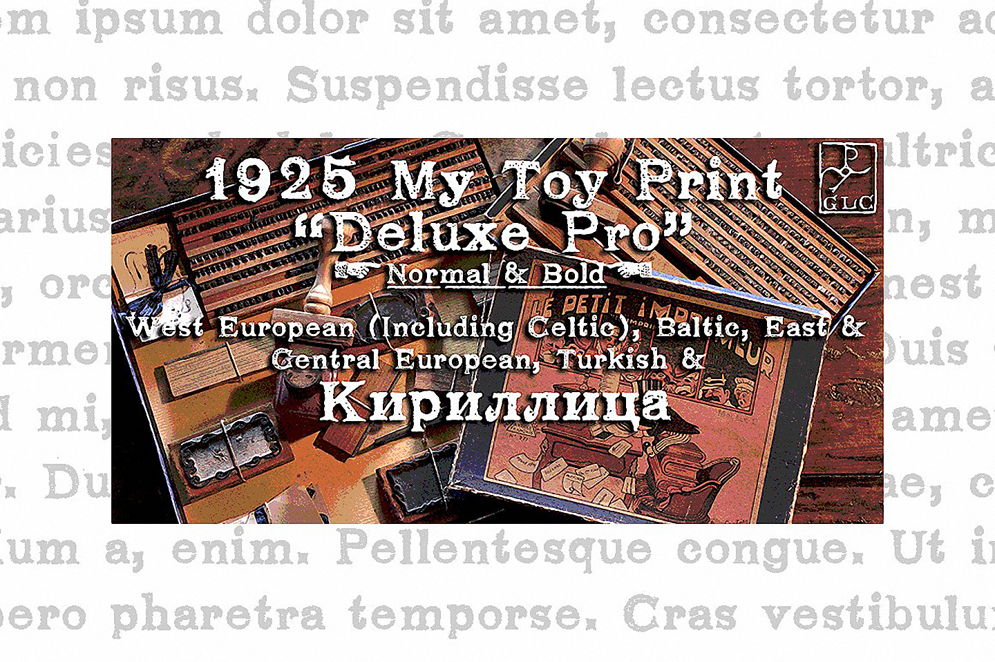Example font 1925 My Toy Print Deluxe Pro #1