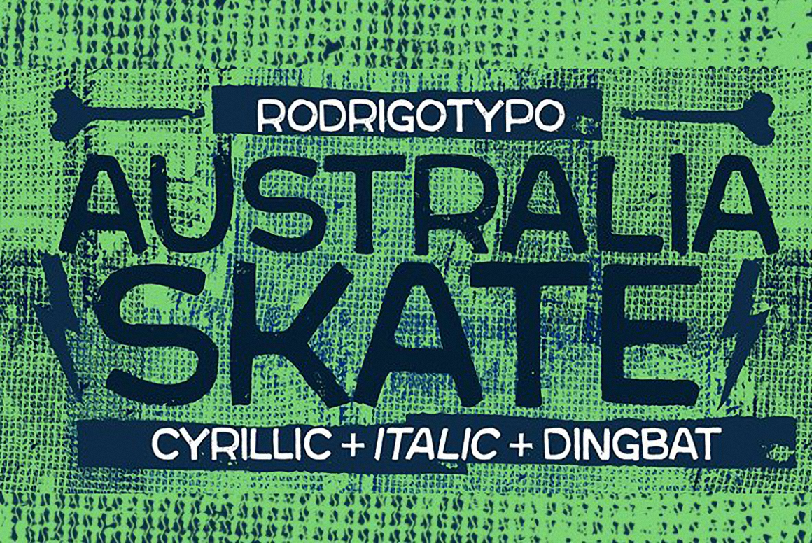 Example font Australia Skate #1