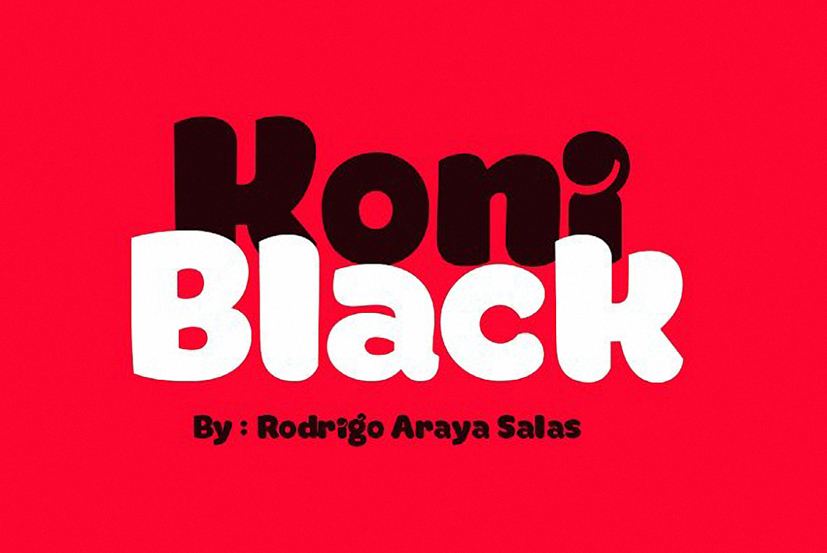 Koni Black Font