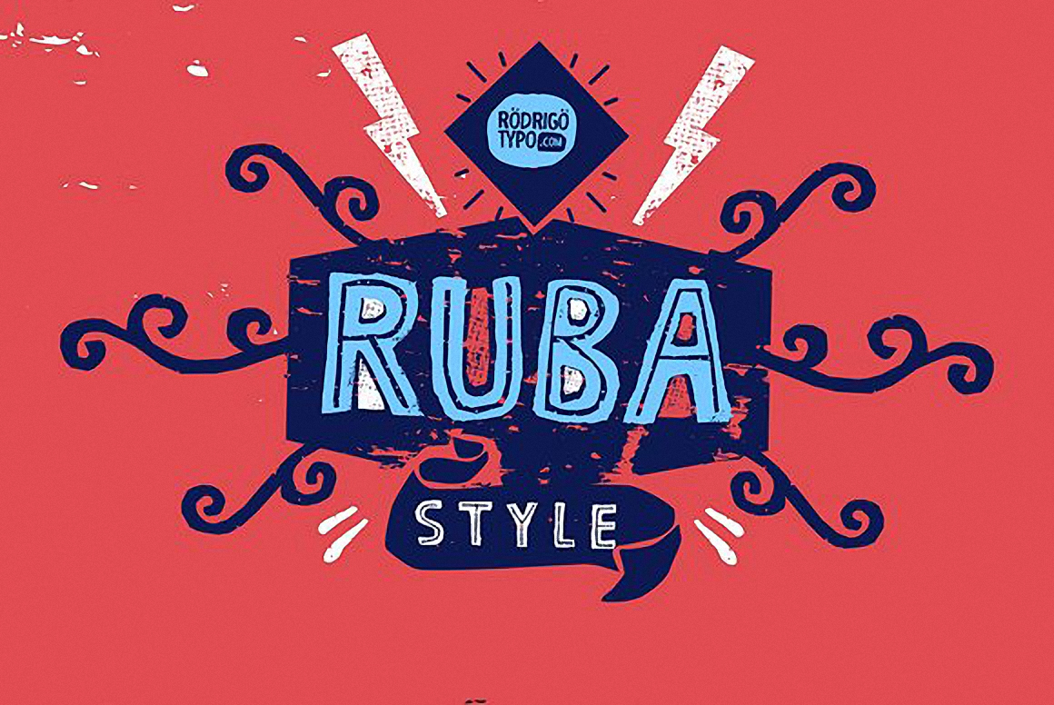 Example font RUBA Style #1