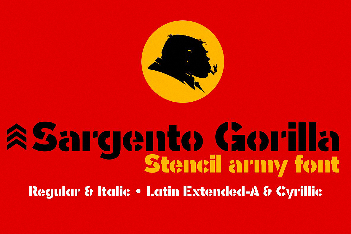 Example font Sargento Gorila #1