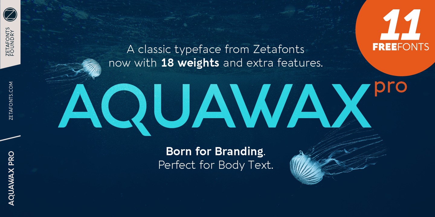Example font Aquawax Pro #1
