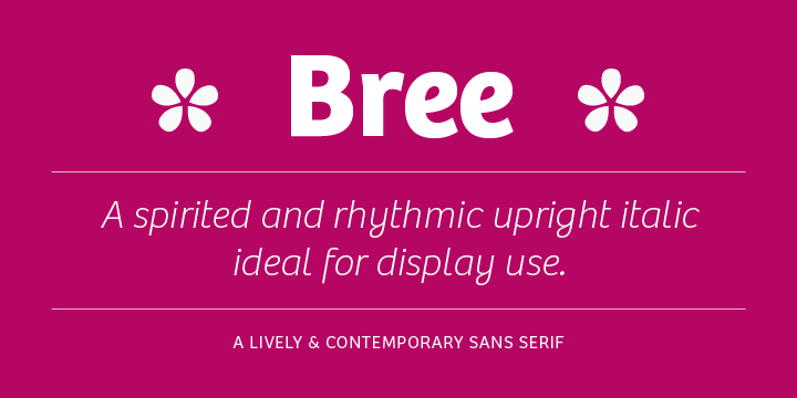 Example font Bree #1