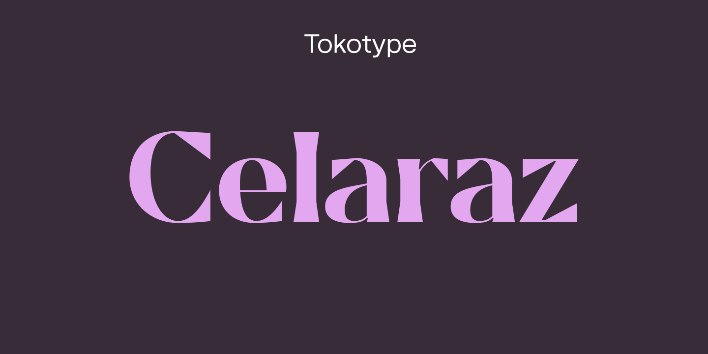 Example font Celaraz #1