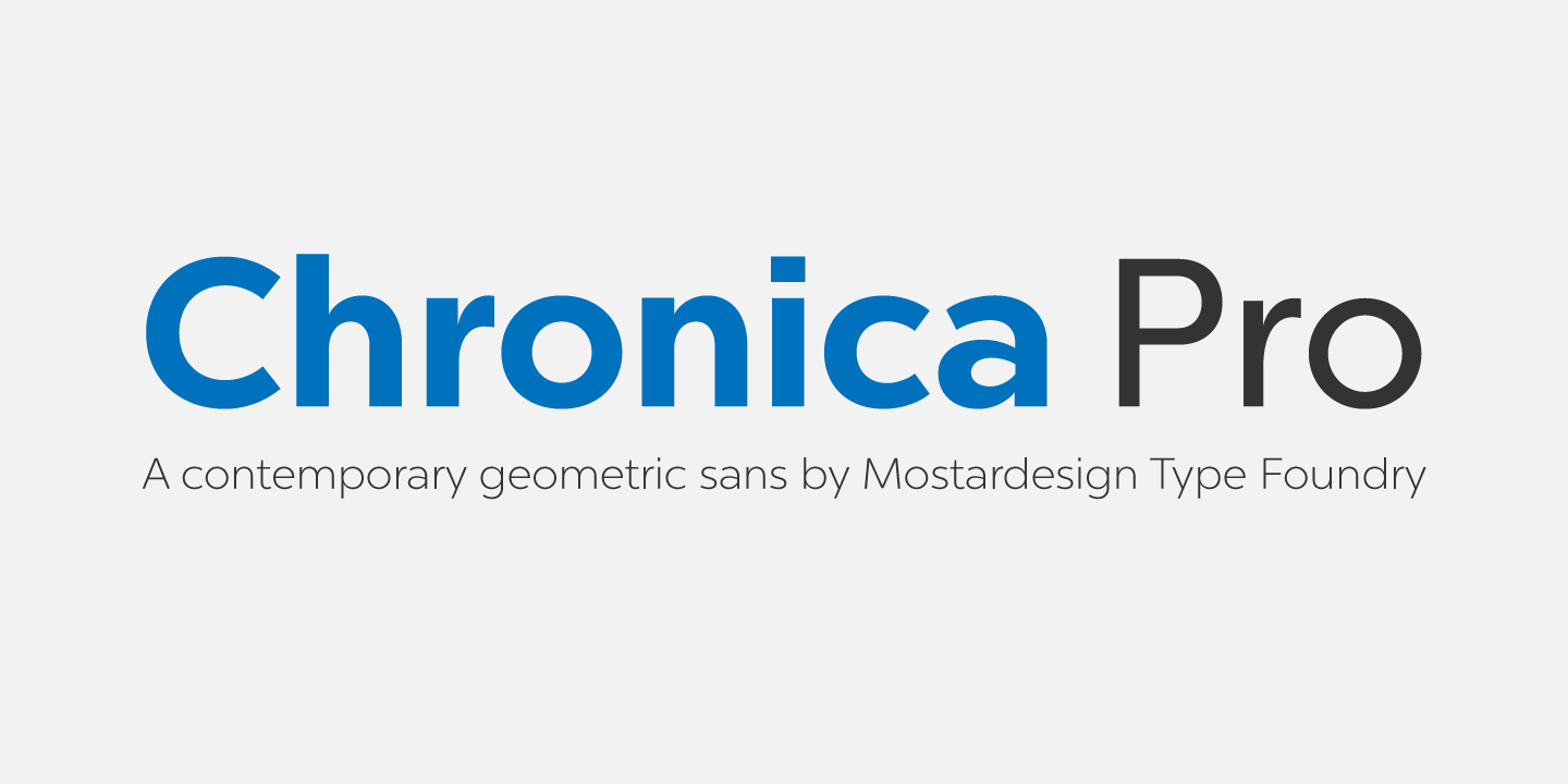 Example font Chronica Pro #1