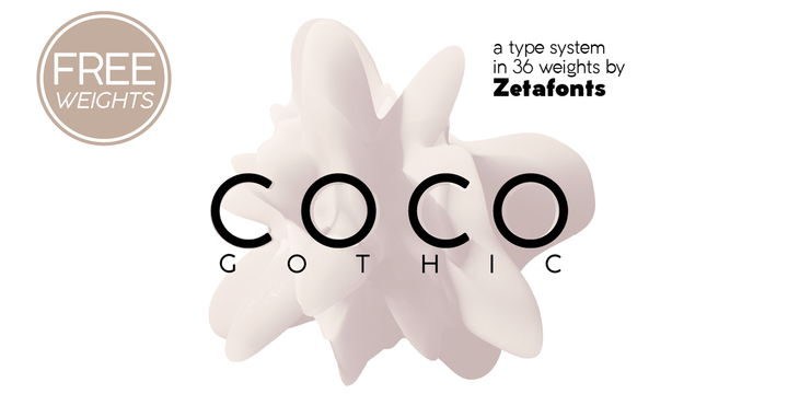 Example font Coco Gothic #1