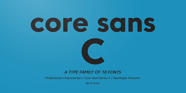 Example font Core Sans C #1