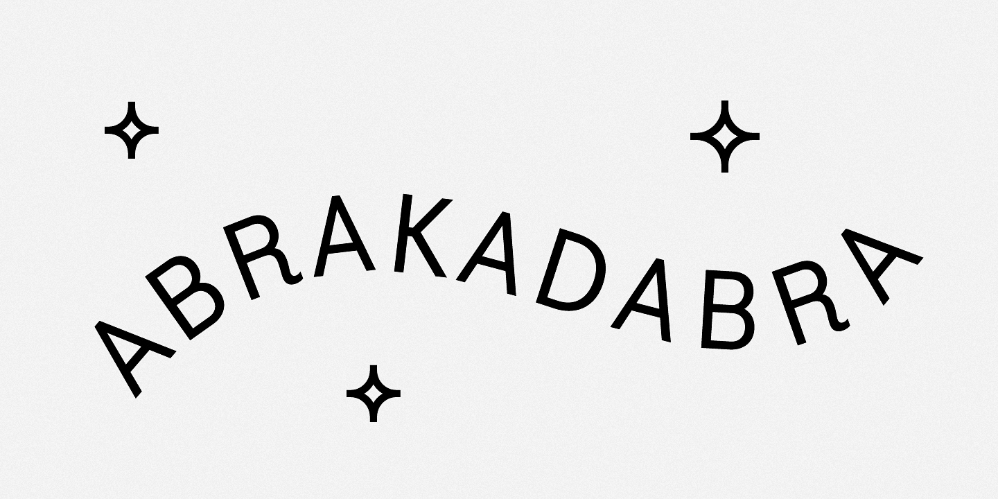 Example font Abrakadabra #1