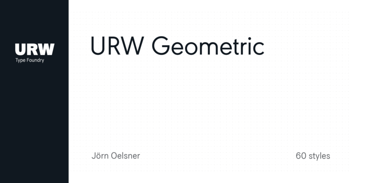 Example font URW Geometric #1
