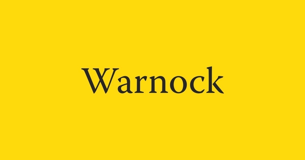 Warnock Pro Font