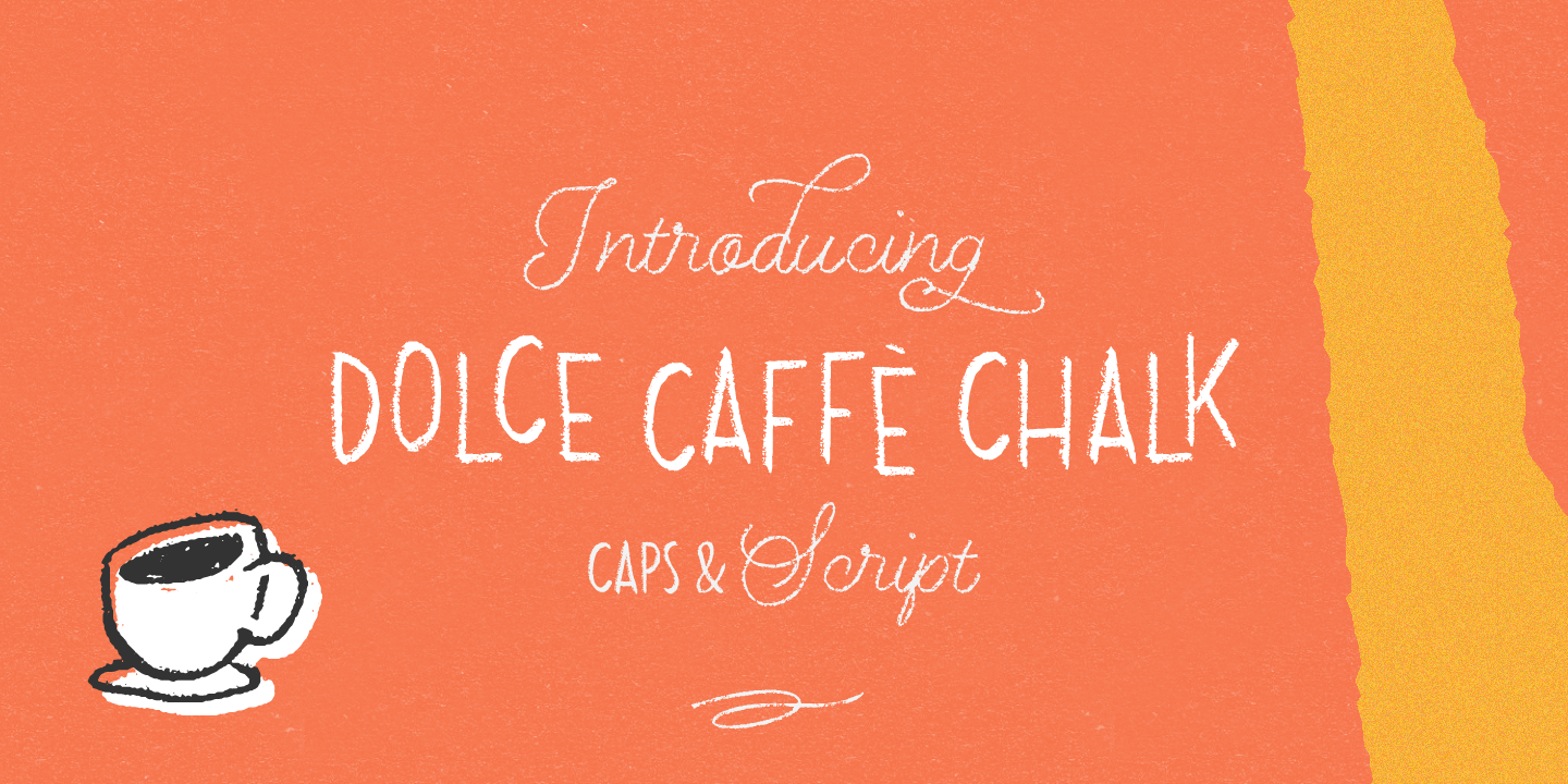 Example font Dolce Caffe Chalk #1