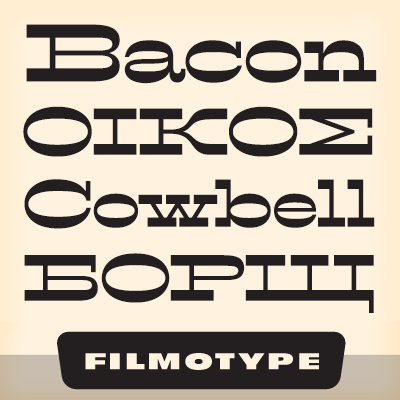 Example font Filmotype Western #1