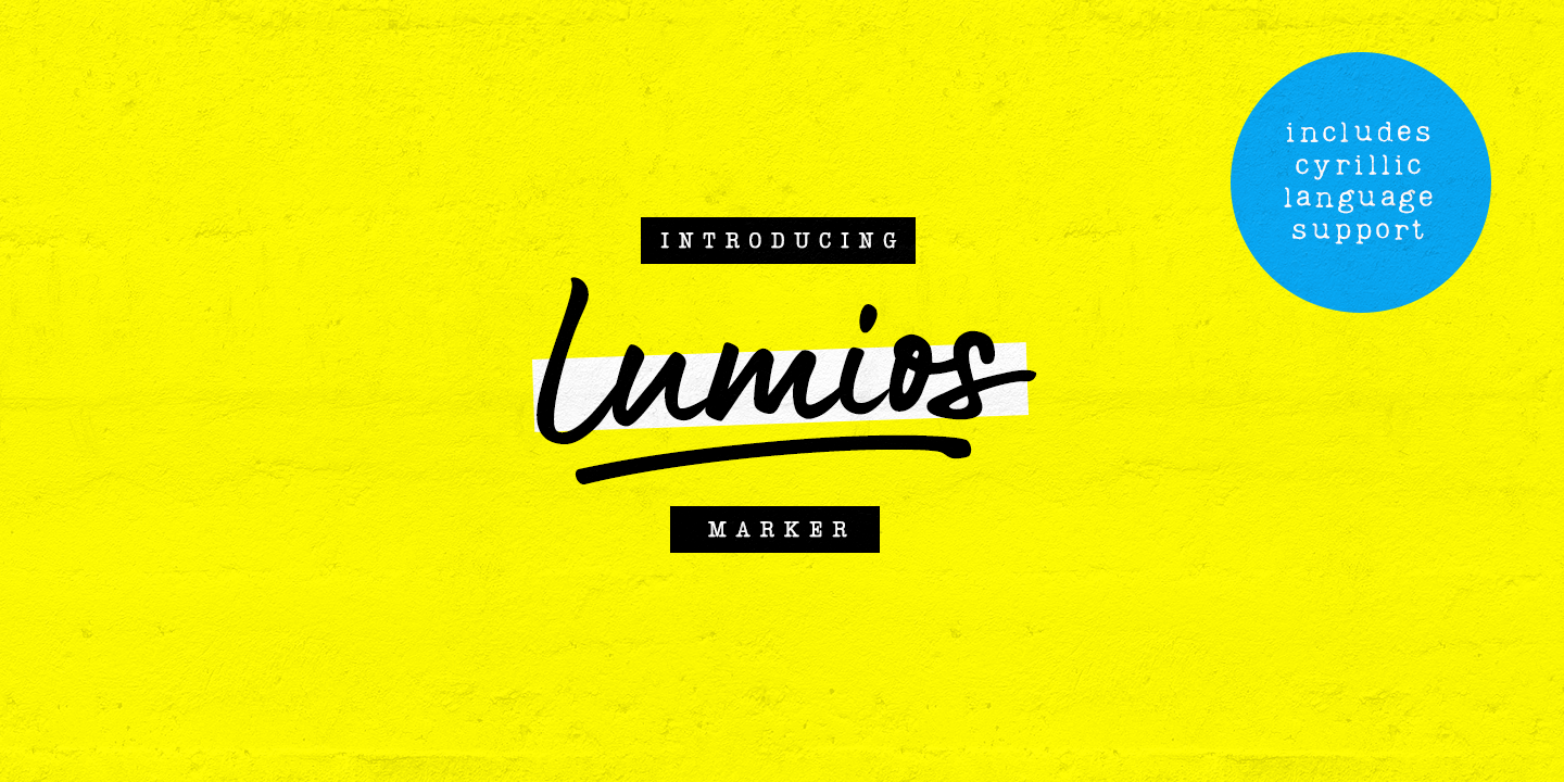 Example font Lumios #1