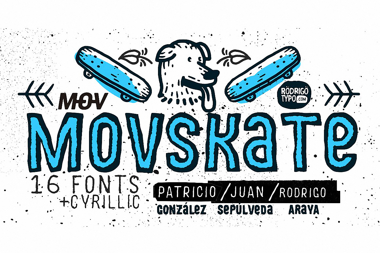 Example font MOVSKATE #1