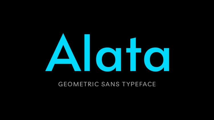 Example font Alata #1