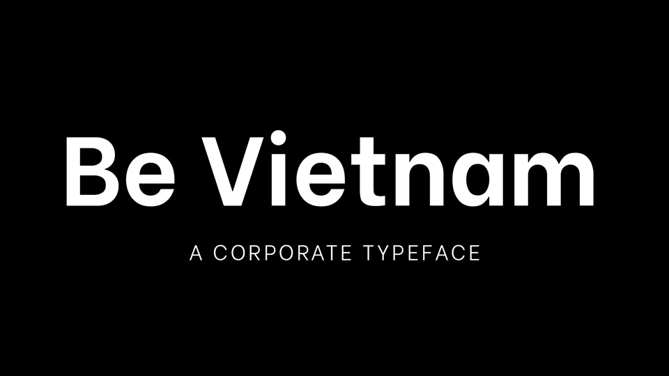 Be Vietnam Font