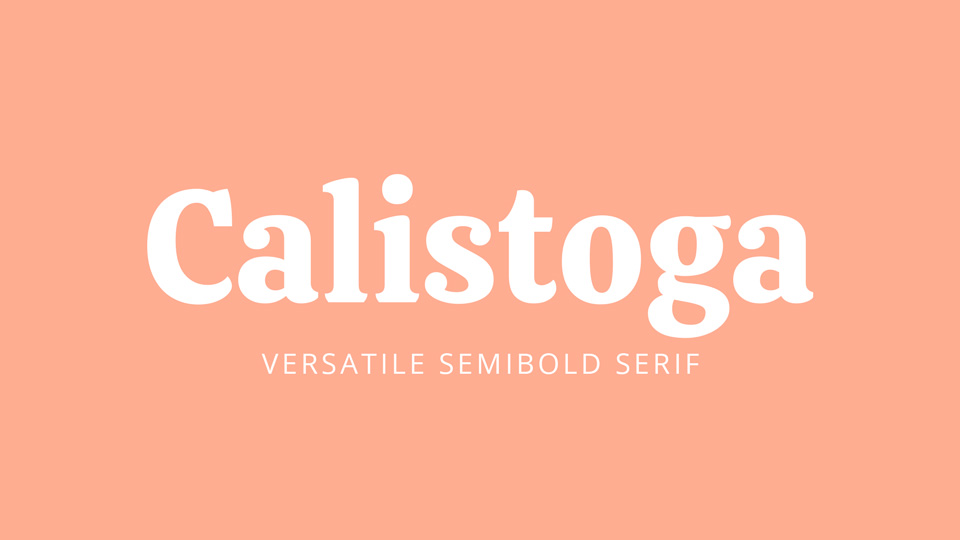 Example font Calistoga #1