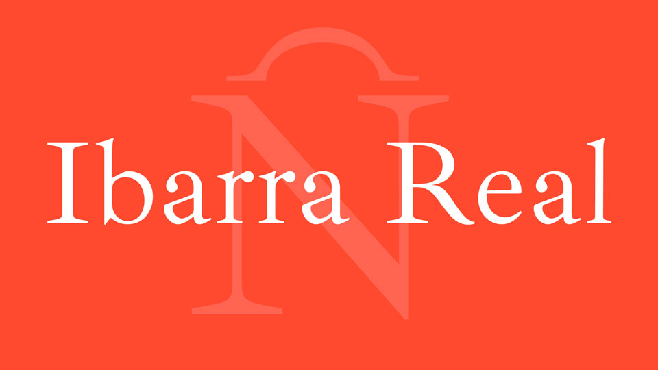 Example font Ibarra Real Nova #1