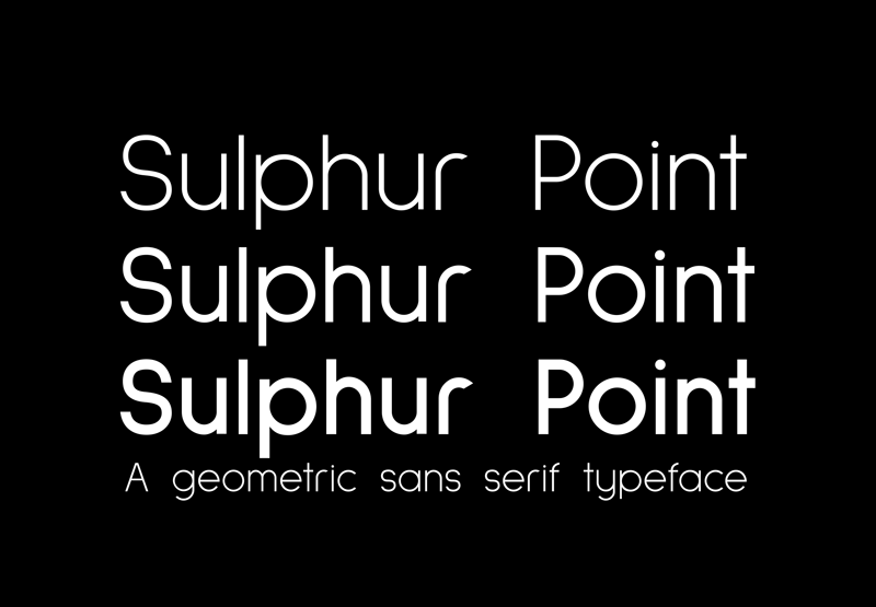 Example font Sulphur Point #1