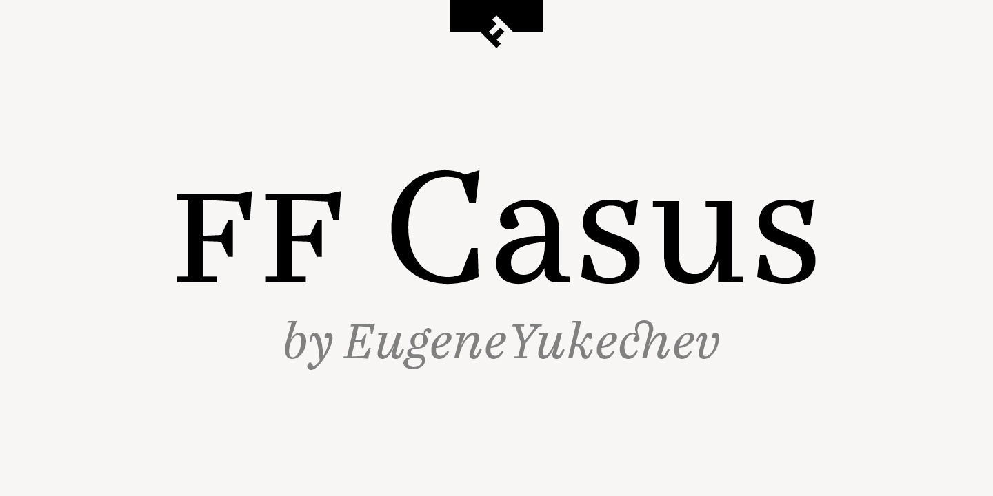 Example font FF Casus Pro #1