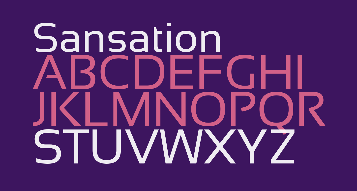 Example font FF Sansation #1