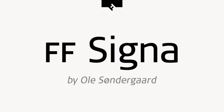 Example font FF Signa #1