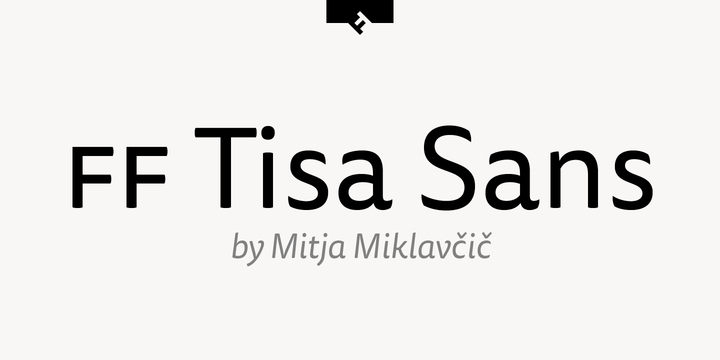 Example font FF Tisa Sans Pro #1