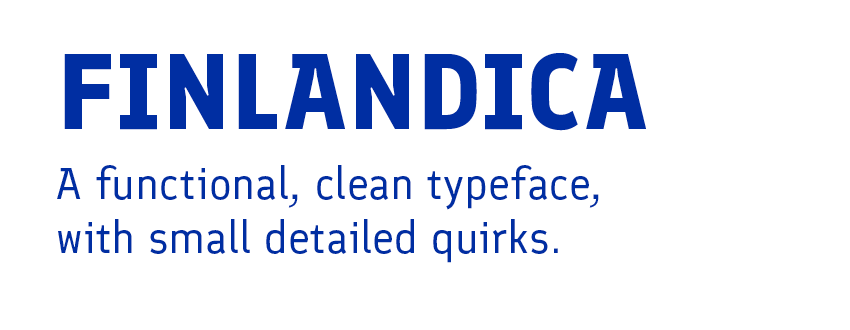 Example font Finlandica #1