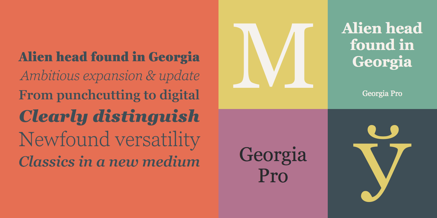Example font Georgia Pro #1