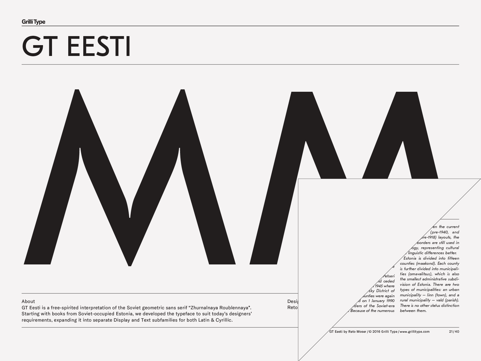 Example font GT Eesti Pro #1