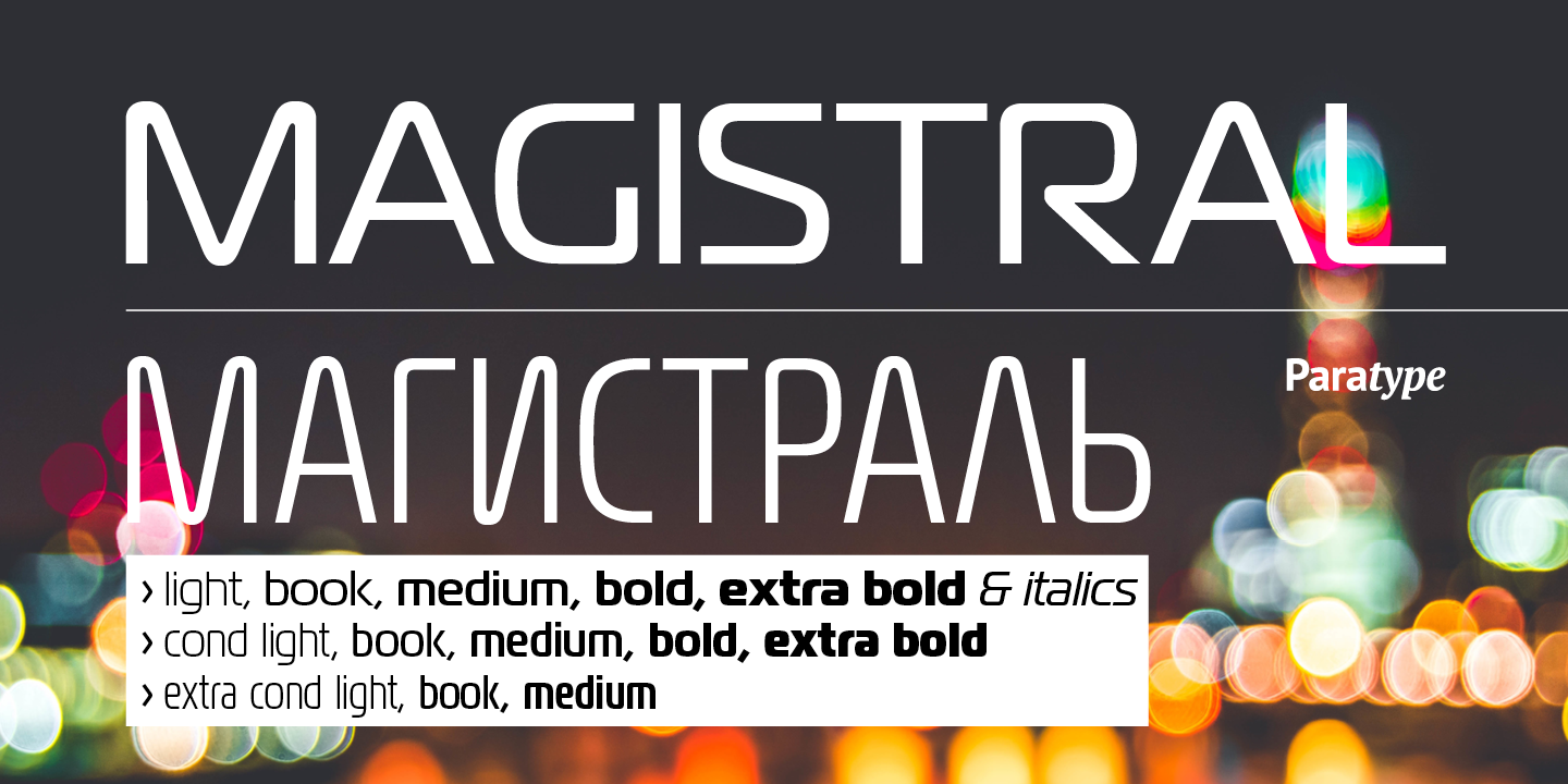 Example font Magistral #1