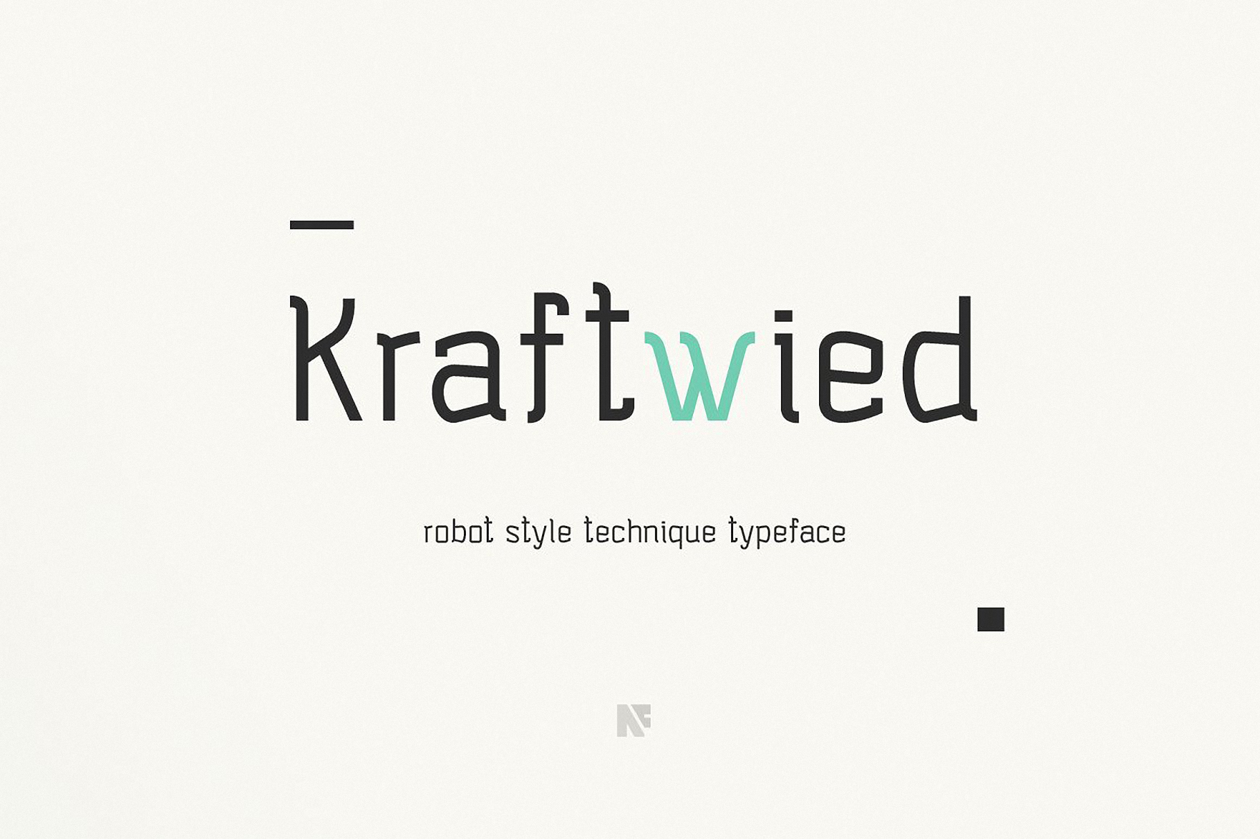 Example font Kraftwied #1