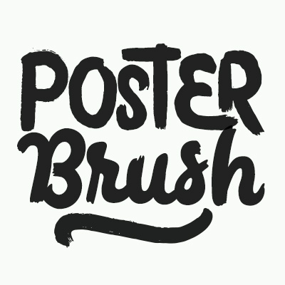 Example font Poster Brush #1