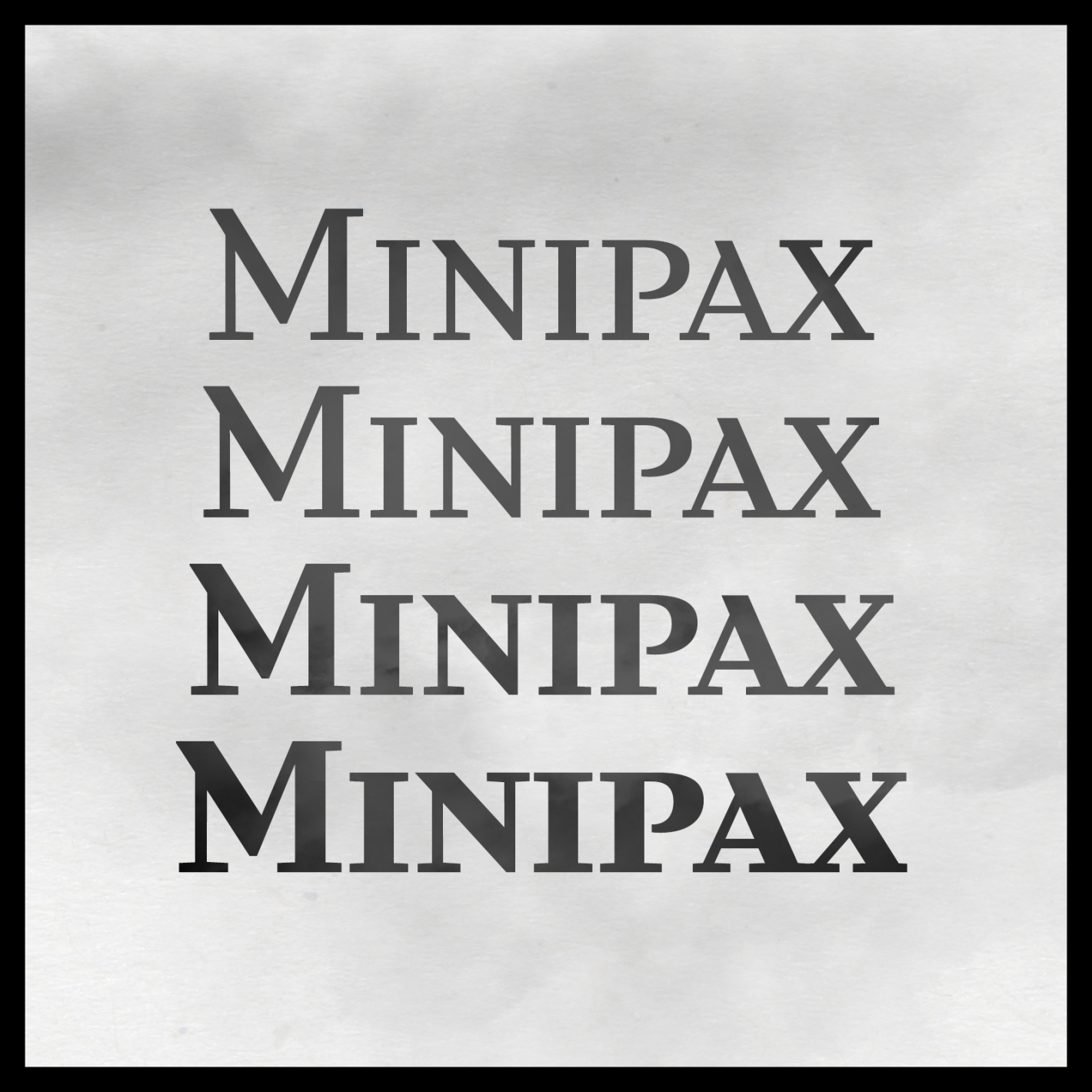 Example font MINIPAX #1