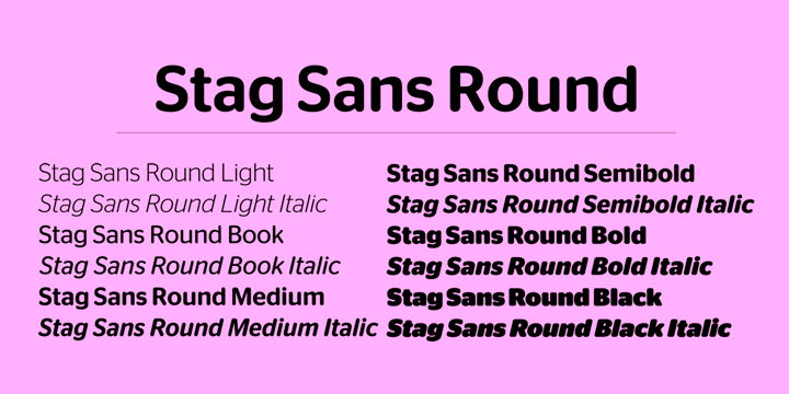 Example font Stag Sans #1
