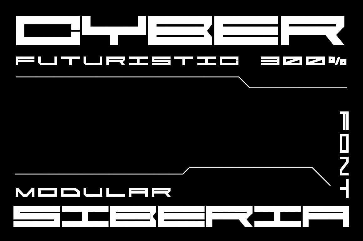Example font Cyber Siberia #1
