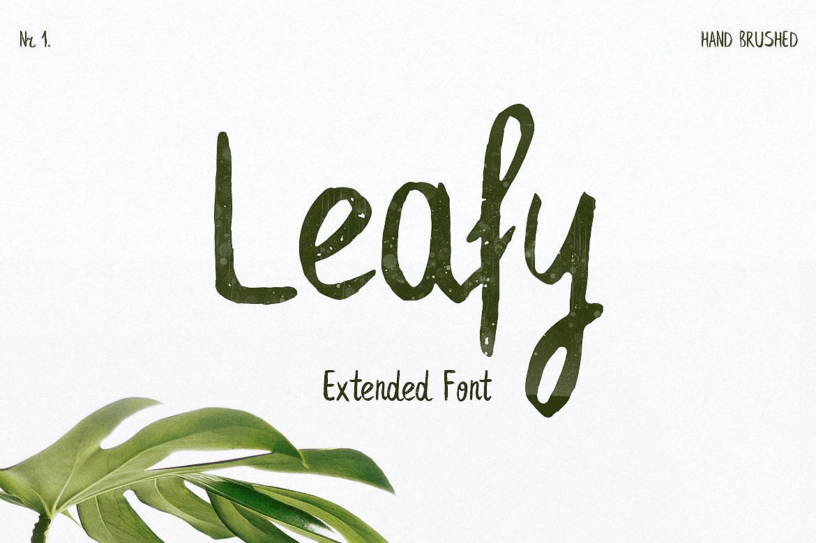 Example font Leafy Extended #1