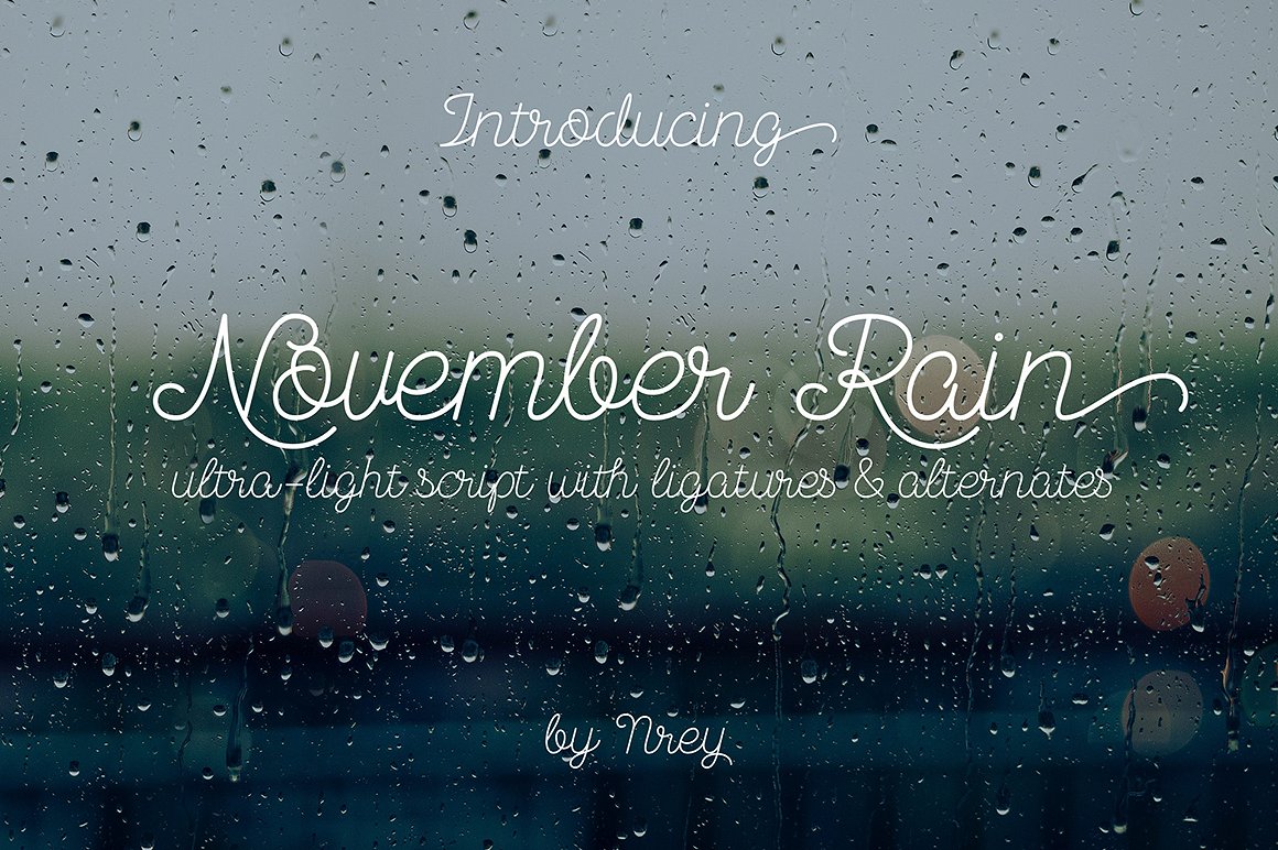 Example font November Rain #1