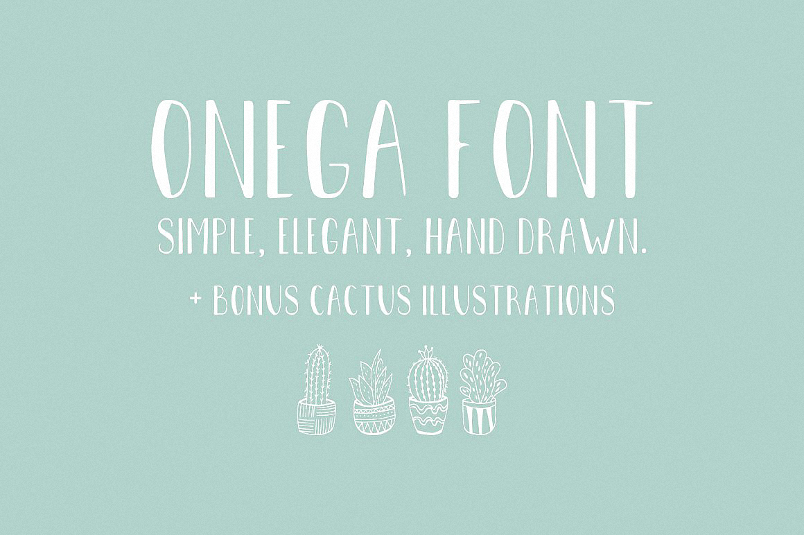 Example font Onega #1