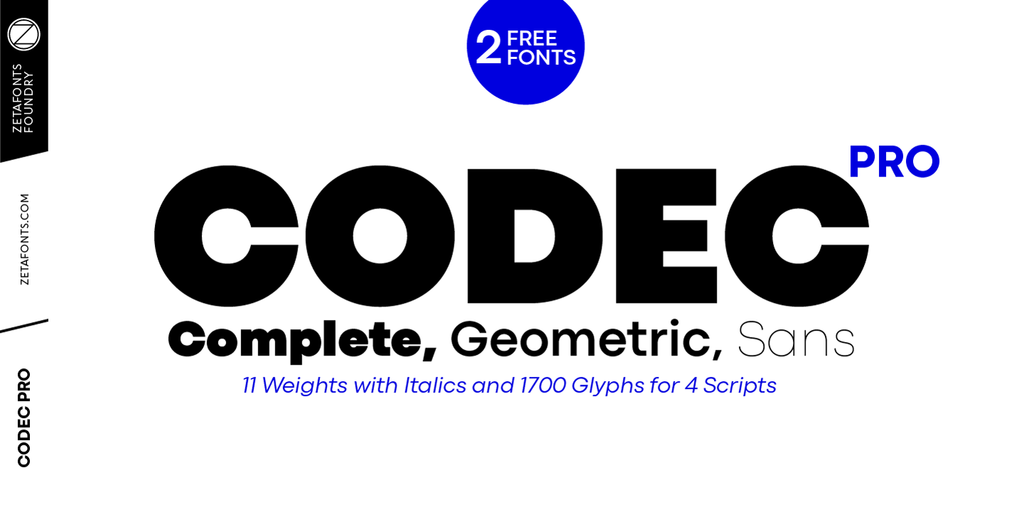 Example font Codec Pro #1