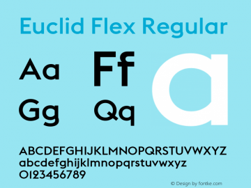 Euclid Flex Font