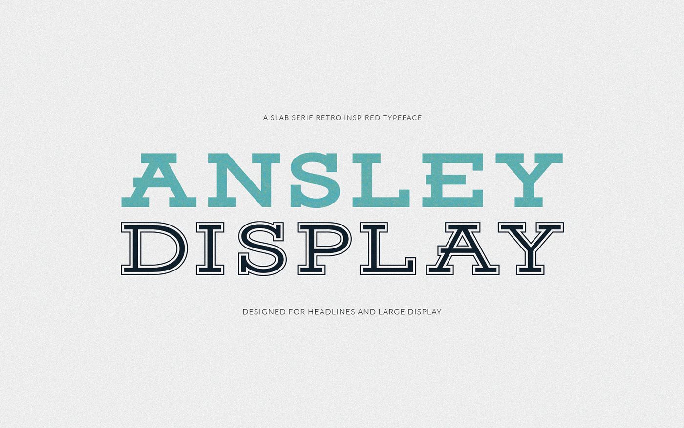 Example font Ansley Display #1