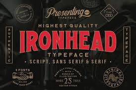 Example font Iron Head #1