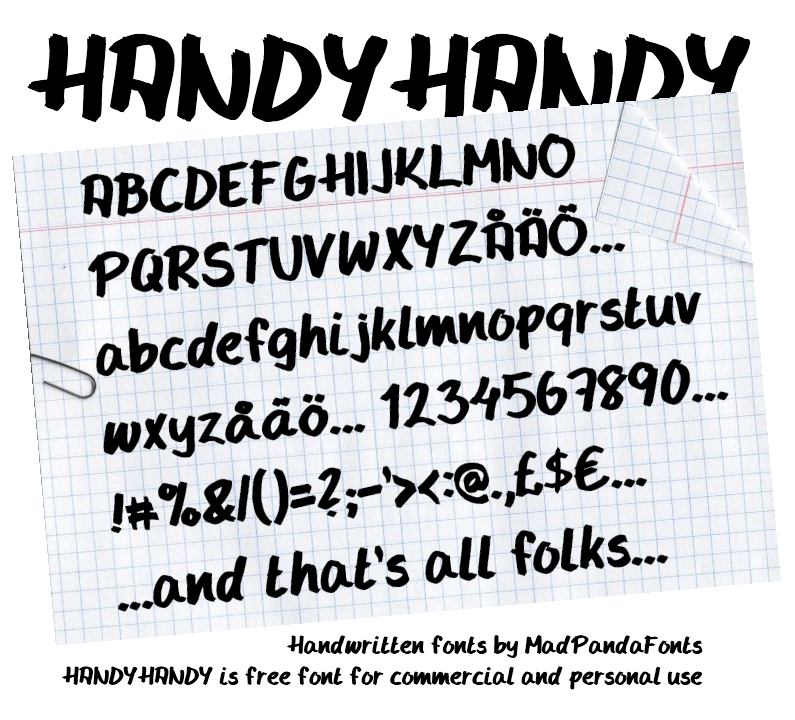 Example font Handy #1
