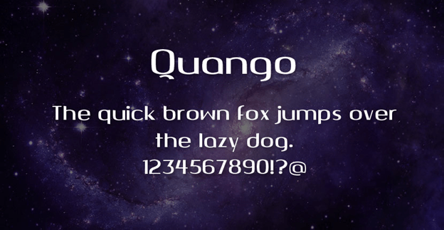 Example font Quango #1