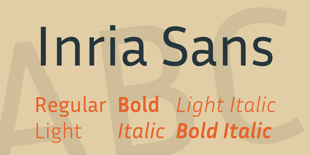 Example font Inria Sans #1