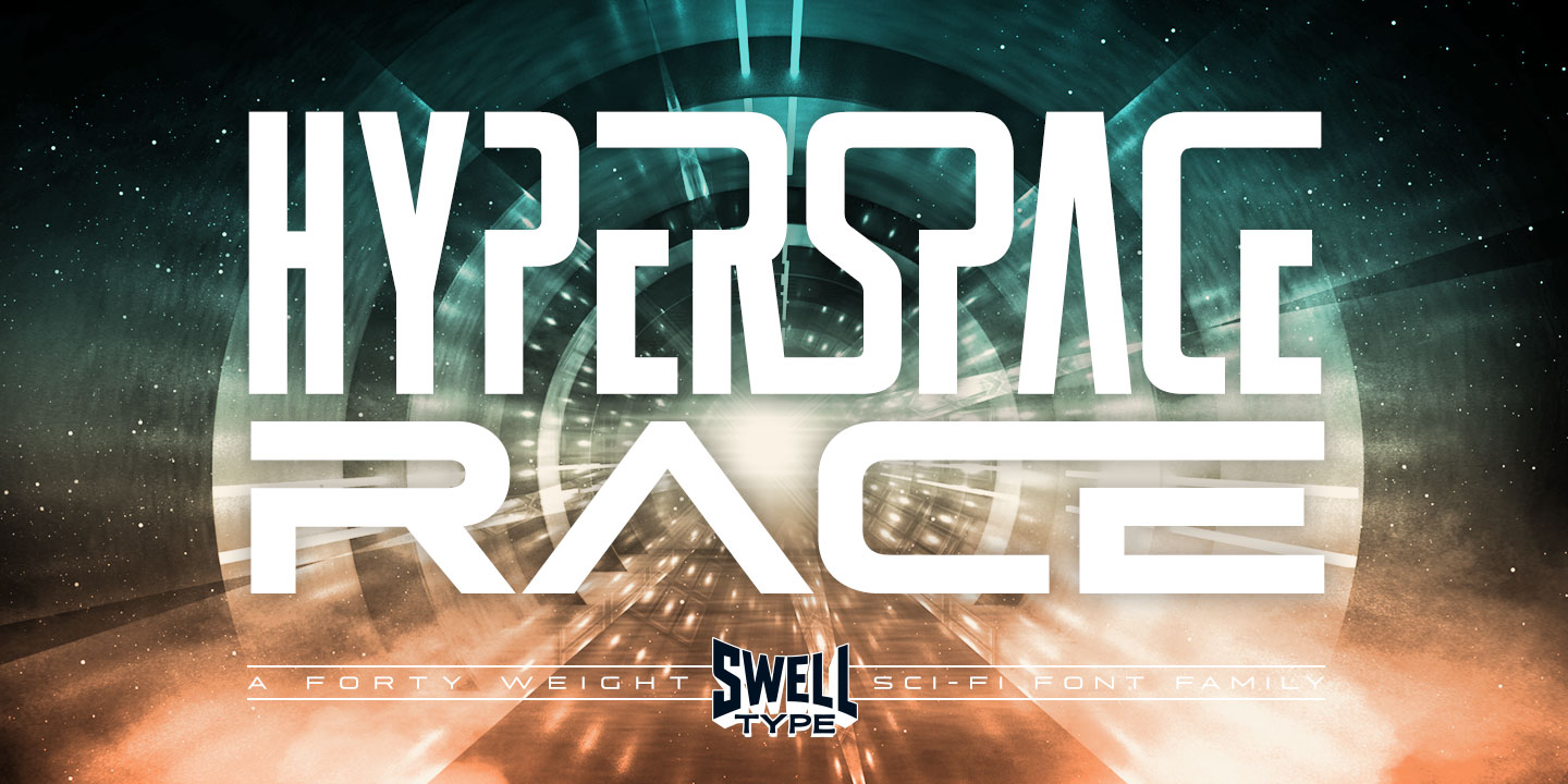 Example font Hyperspace Race #1
