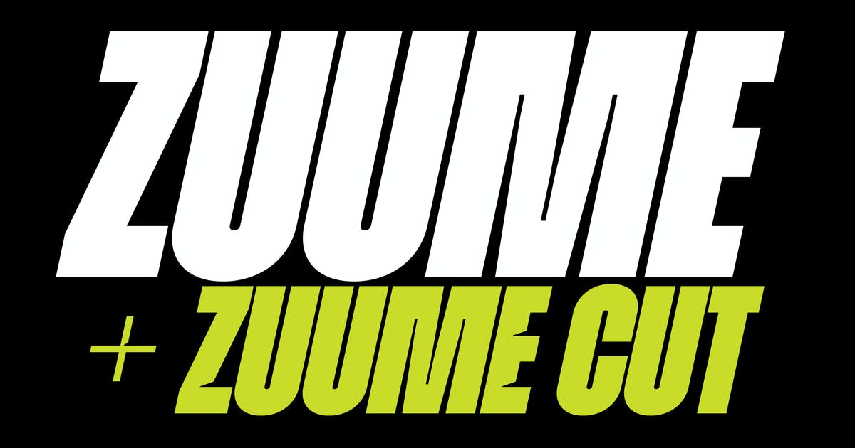 Example font Zuume #1