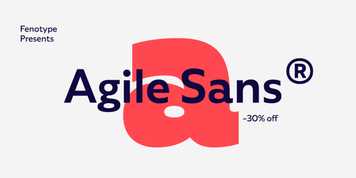 Example font Agile Sans #1