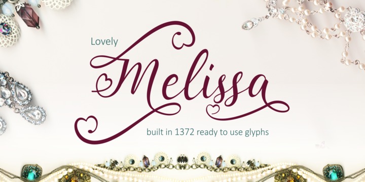 Example font Lovely Melissa #1